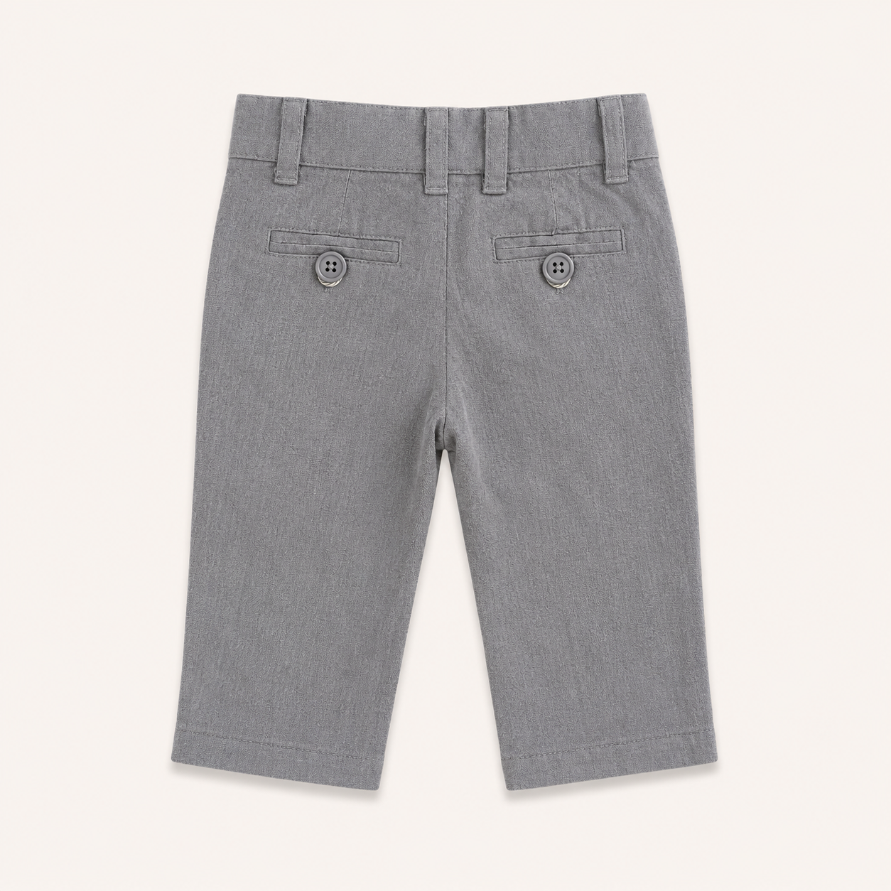 Pantalon chino gris en toile de coton - Bébé garçon - Canada House