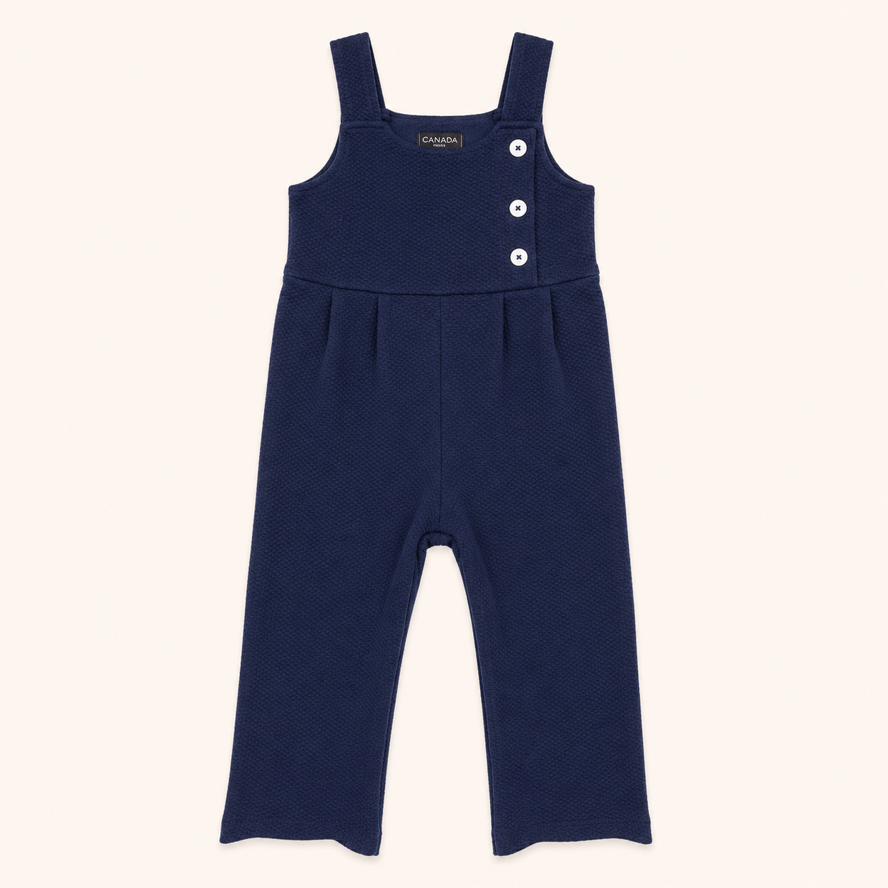 Combinaison salopette bleu marine texturée - Fille - Canada House