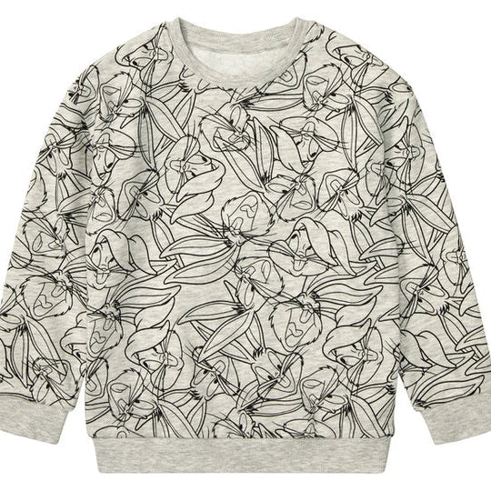 Sweat-shirt Gris Looney Tunes à Motif Bugs Bunny