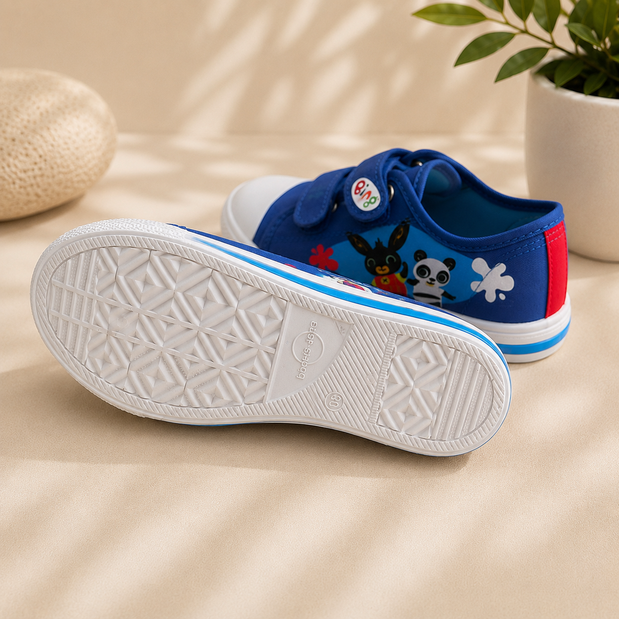 Baskets Enfant Bing à Scratch – Bleu