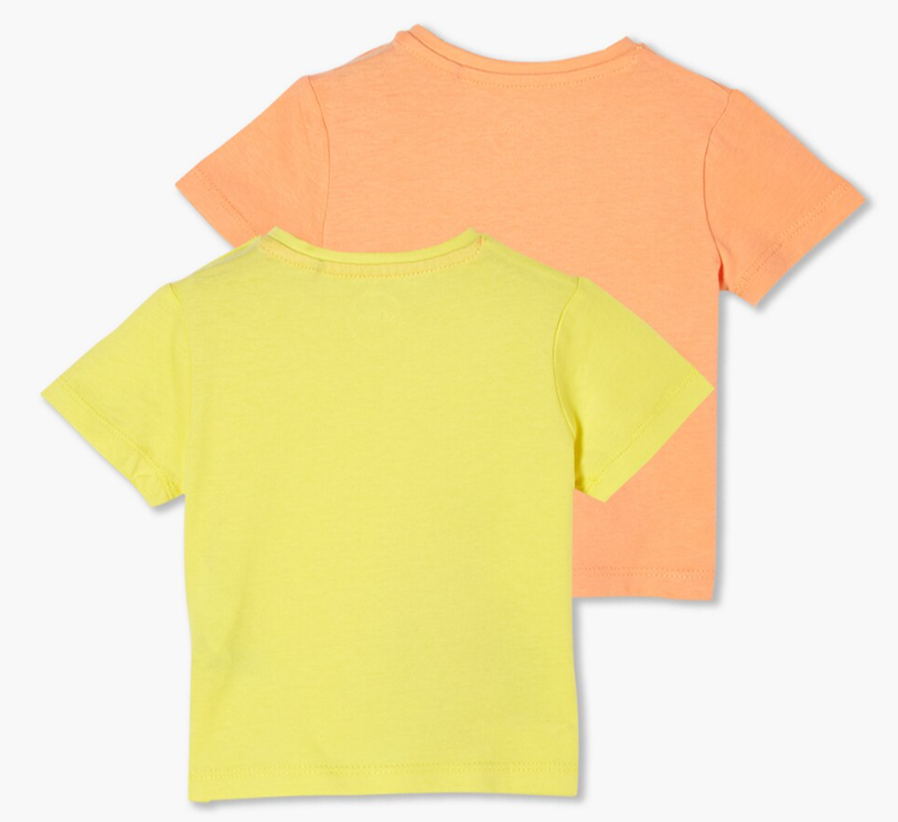 Lot de 2 T-shirts en coton imprimés