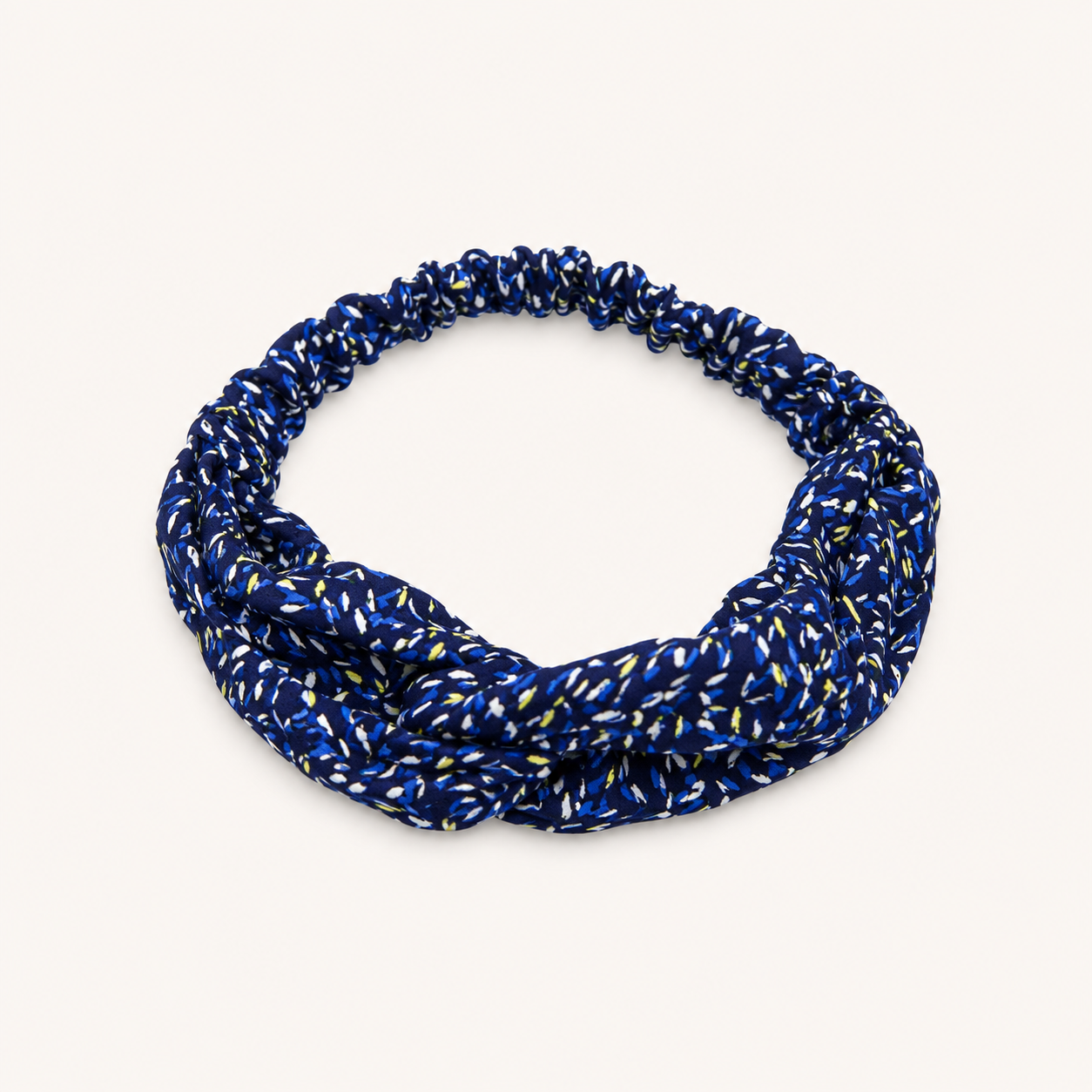 Bandeau cheveux bleu imprimé confettis - 3Pommes