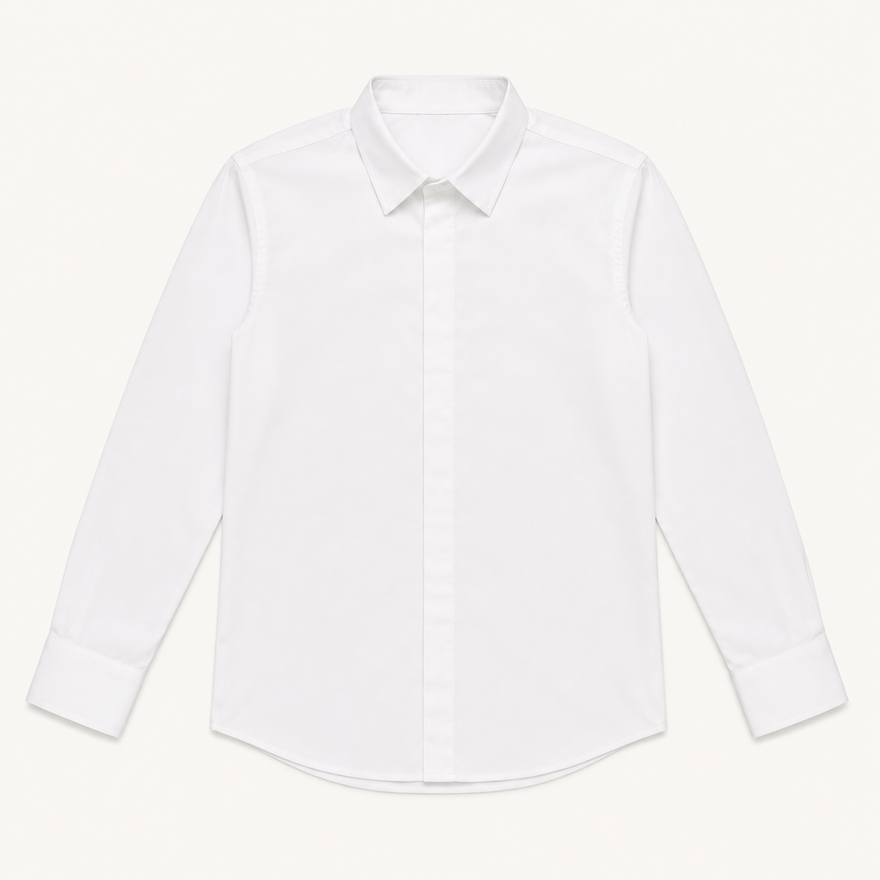 Chemise blanche classique à manches longues