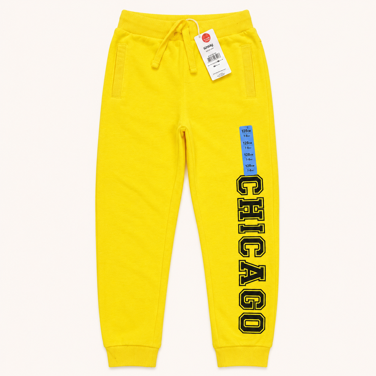 Pantalon de Jogging Jaune Vif Imprimé Chicago Garçon