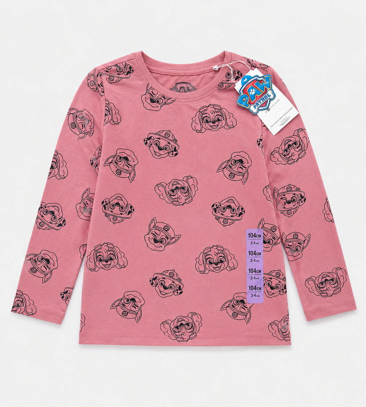 Lot de 2 T-shirt manches longues pat patrouille