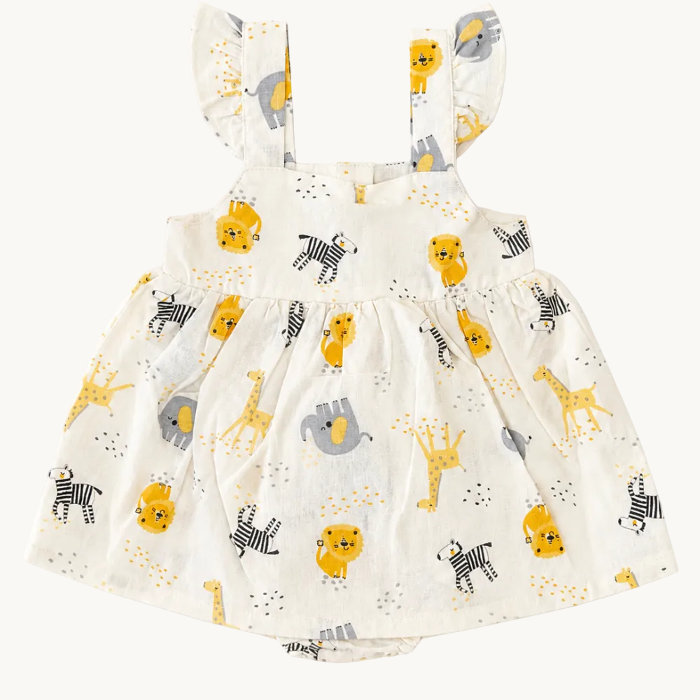 Robe fille motifs Safari