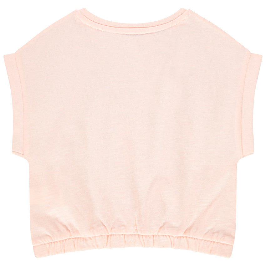 T-shirt Crop Top Rose Pâle Looney Tunes Titi