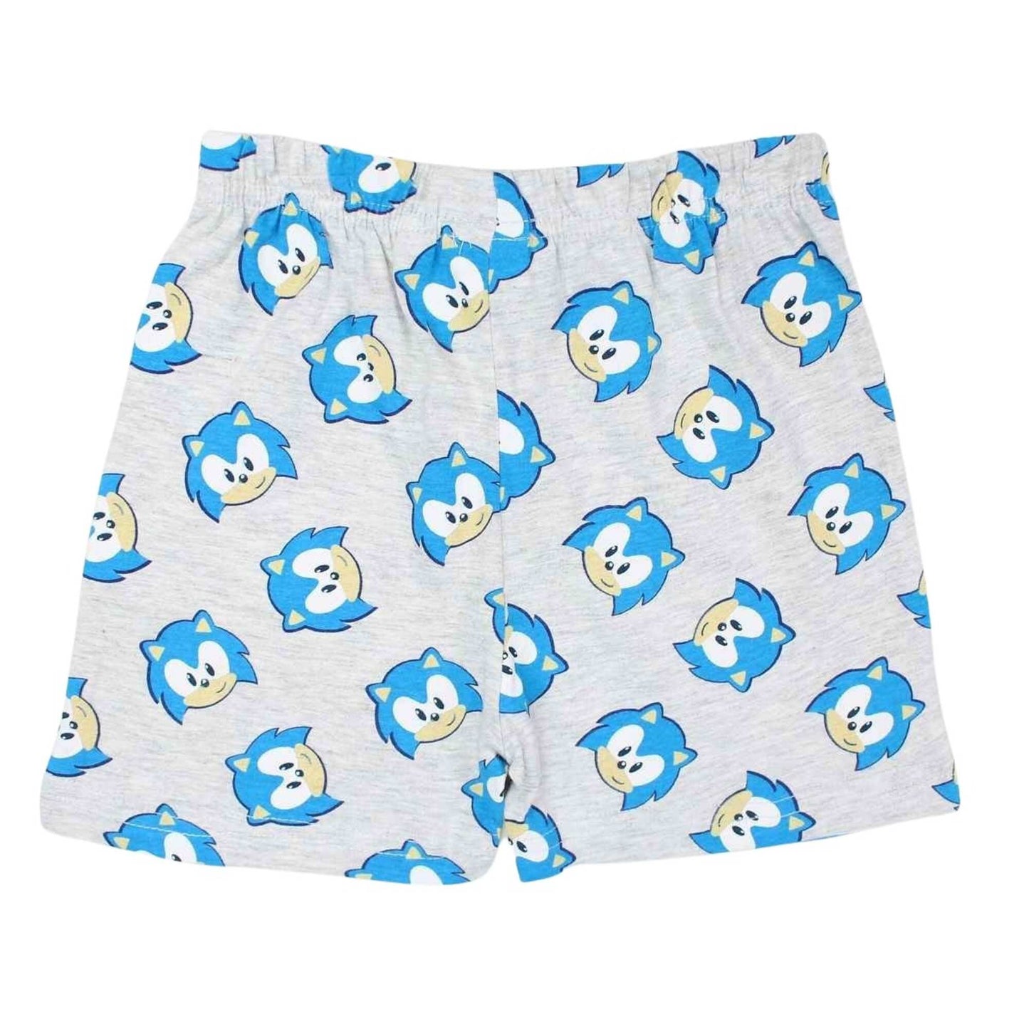 Pyjama court Sonic the Hedgehog pour enfant – Ensemble T-shirt bleu et short gris