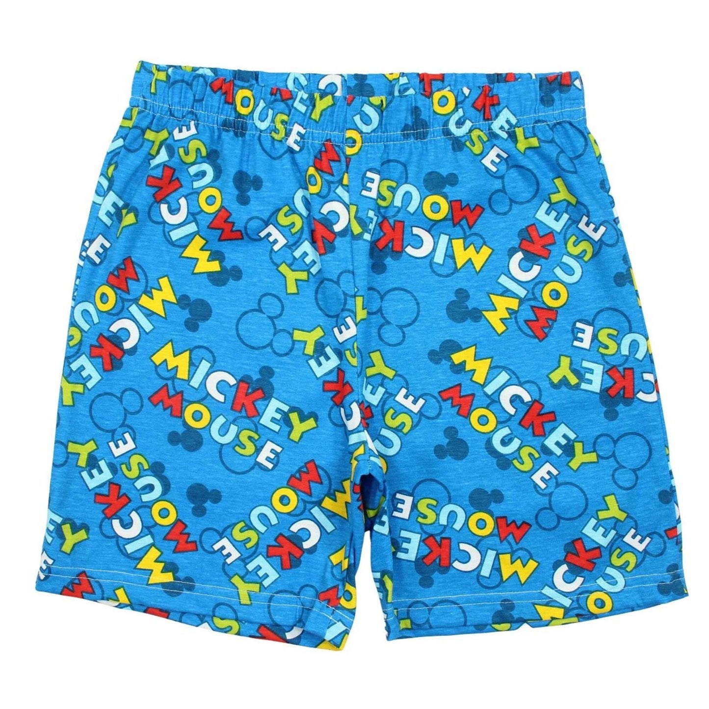 Pyjama court Mickey Mouse pour garçon – Ensemble T-shirt blanc et short bleu Disney