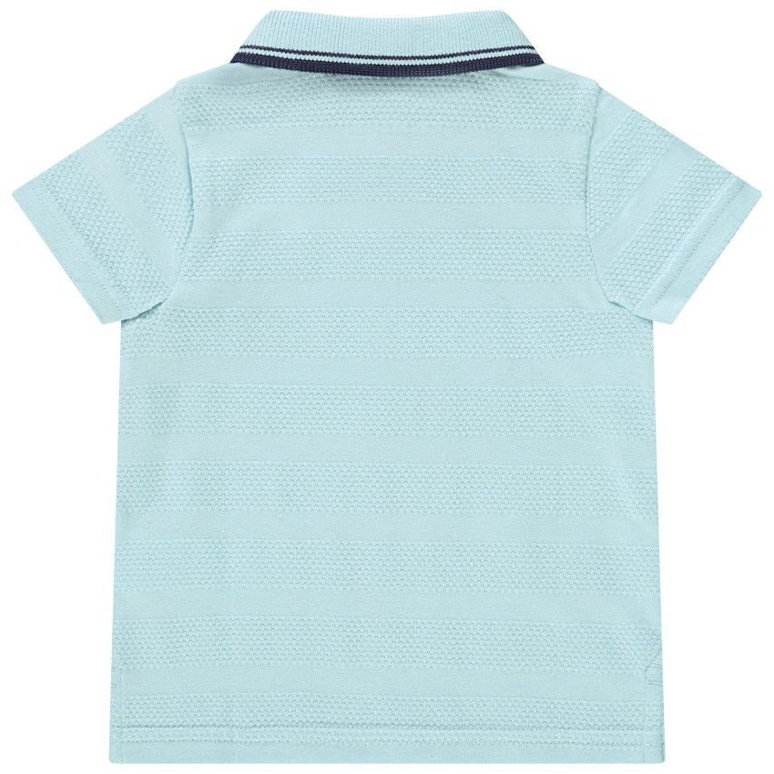 Polo Bébé Bleu Turquoise Clair Motif Voilier