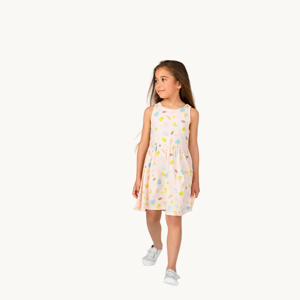 Lot de 3 robes en coton pour fille