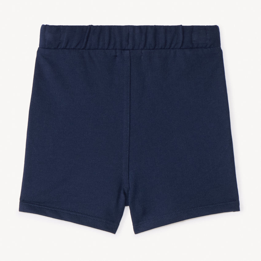 Short en molleton bleu marine avec cordon à message – Orchestra