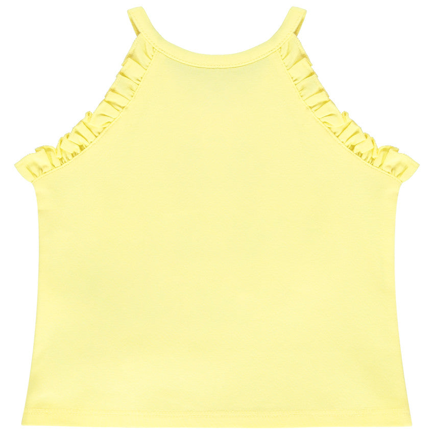 Débardeur jaune Minnie Mouse à franges - Fille