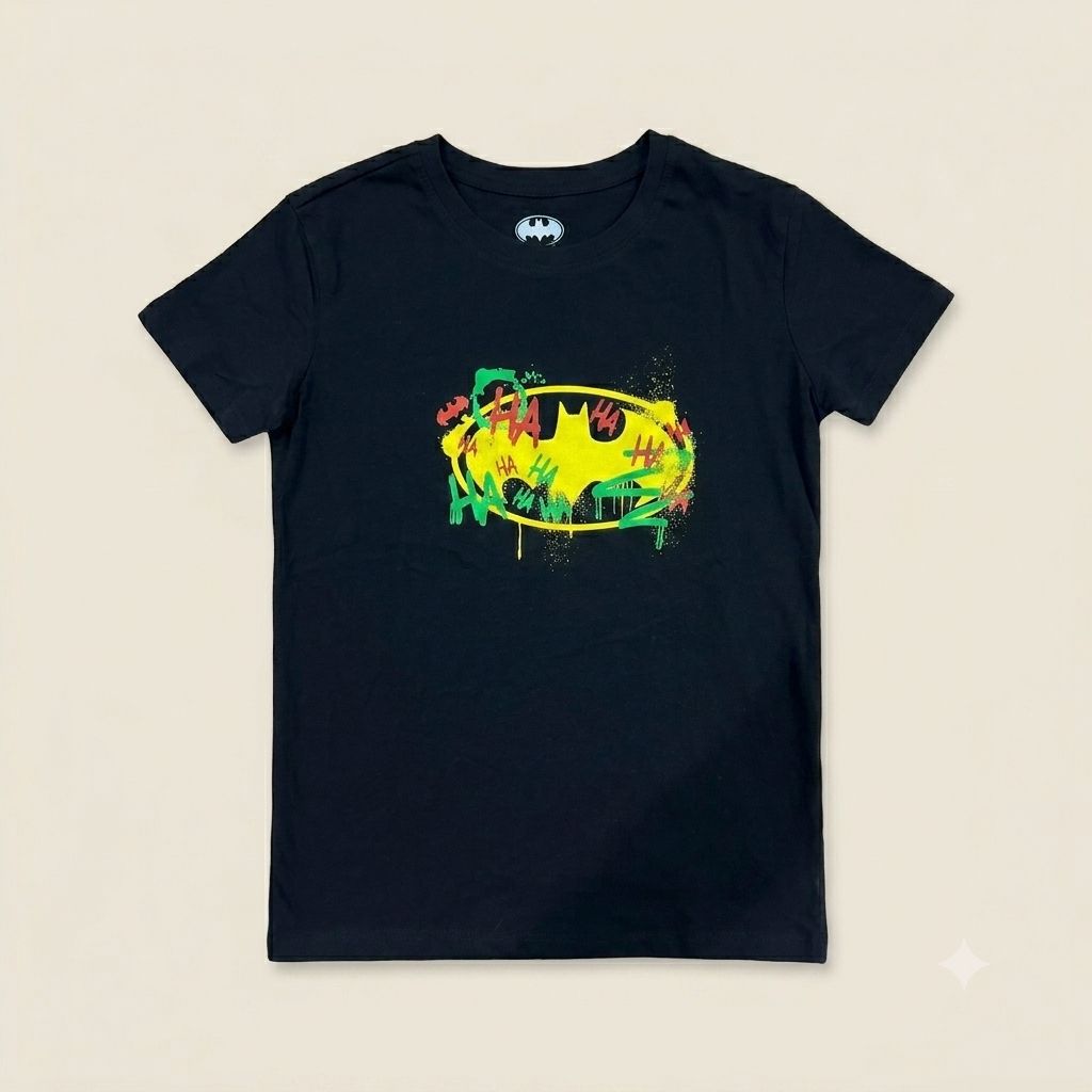 T-shirt Batman vs Le Joker Graffiti Enfant