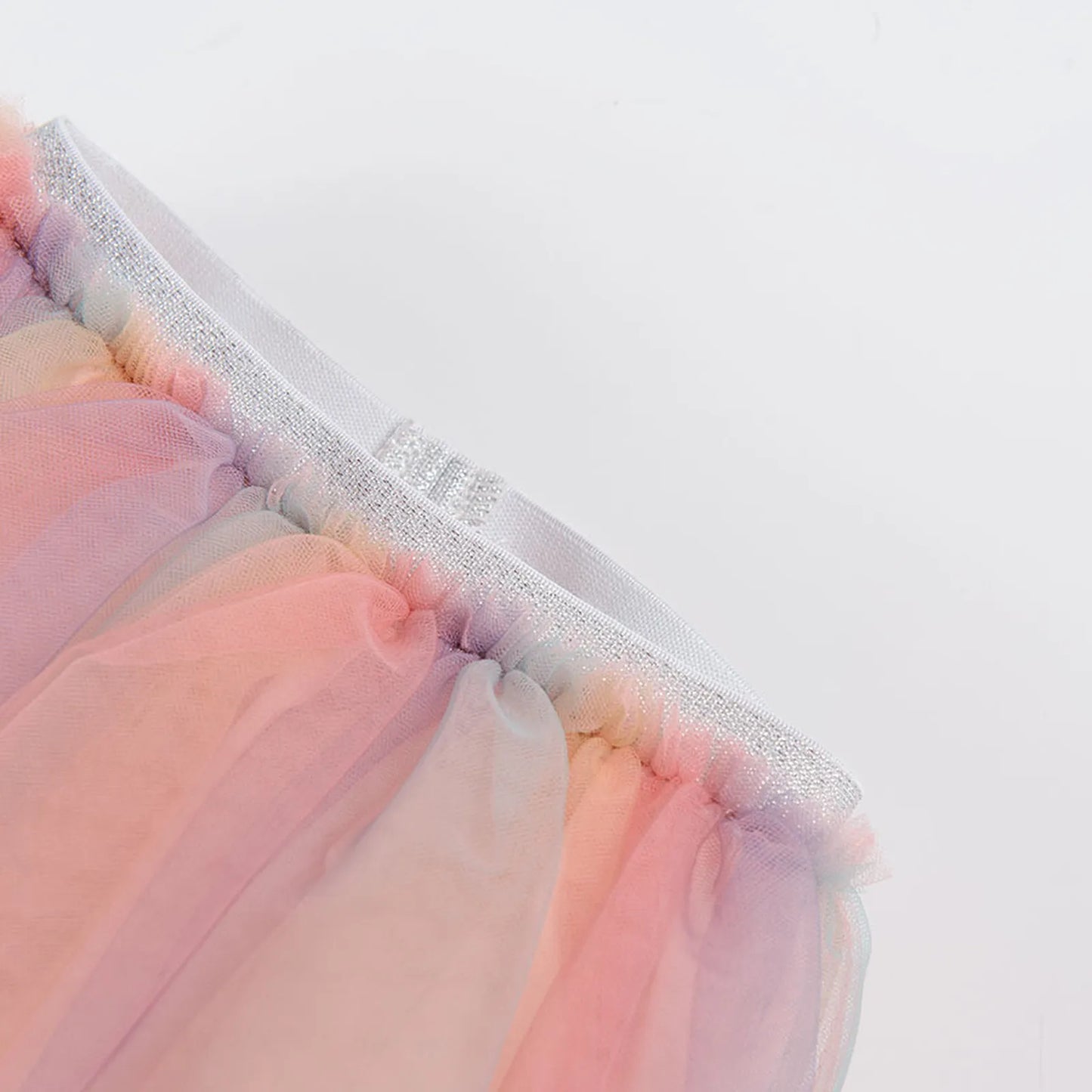Jupe tutu en tulle arc-en-ciel pastel bébé fille