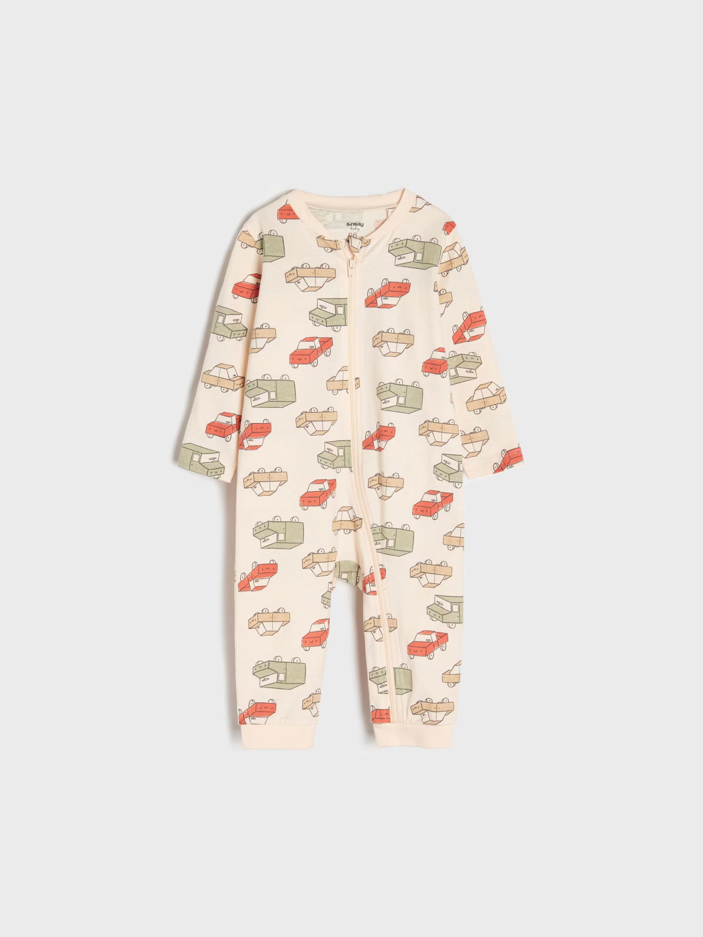 Lot de 2 pyjamas zippés en coton bébé garçon