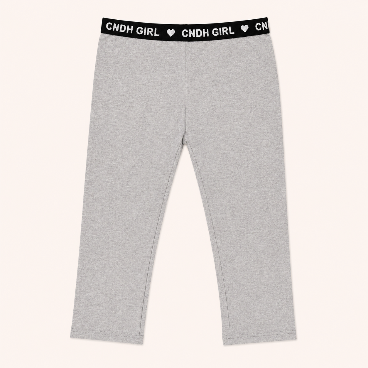 Legging court gris chiné à taille élastique CNDH GIRL – Canada House