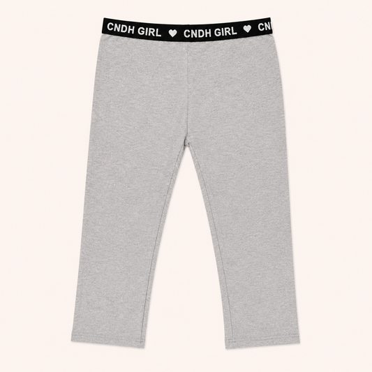 Legging court gris chiné à taille élastique CNDH GIRL – Canada House