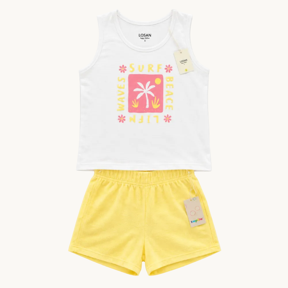 Ensemble short + débardeur fille
