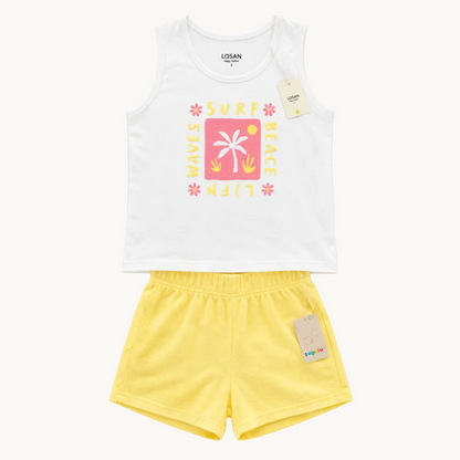 Ensemble short + débardeur fille