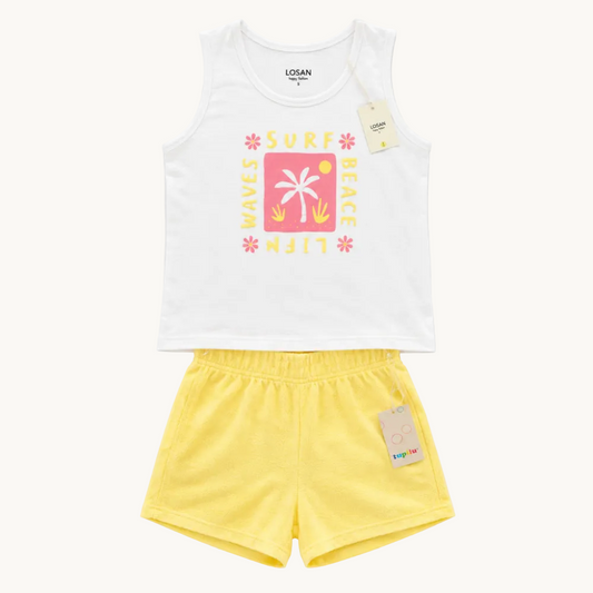 Ensemble short + débardeur fille