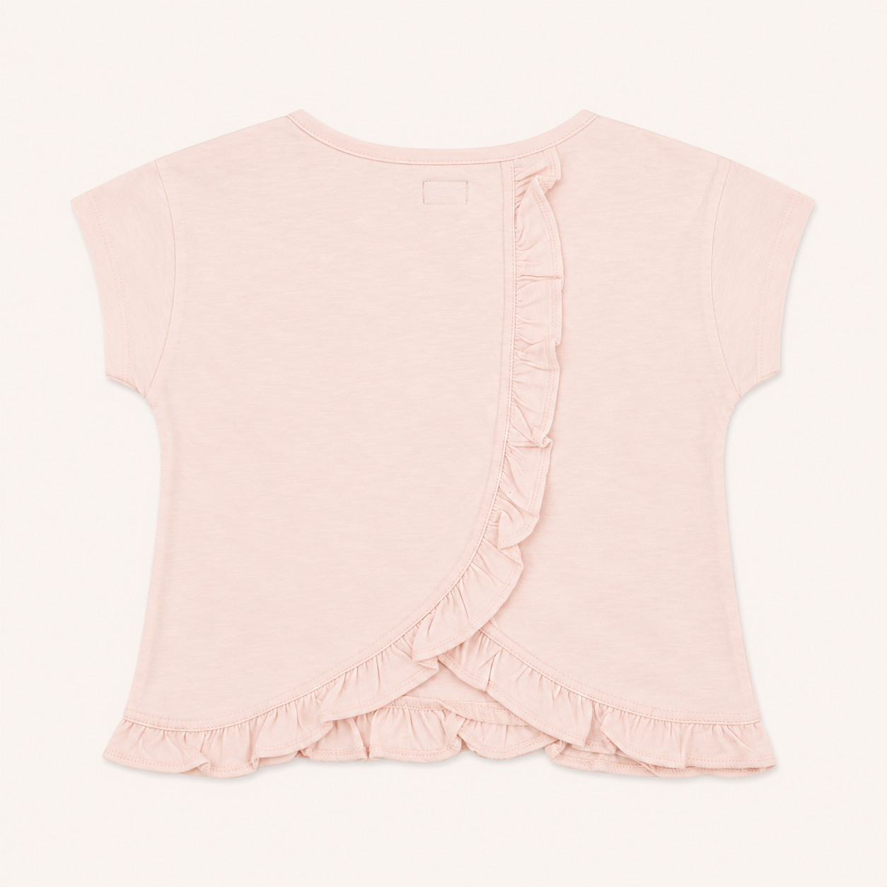 T-shirt Fille Rose Pâle à Volants – Canada House