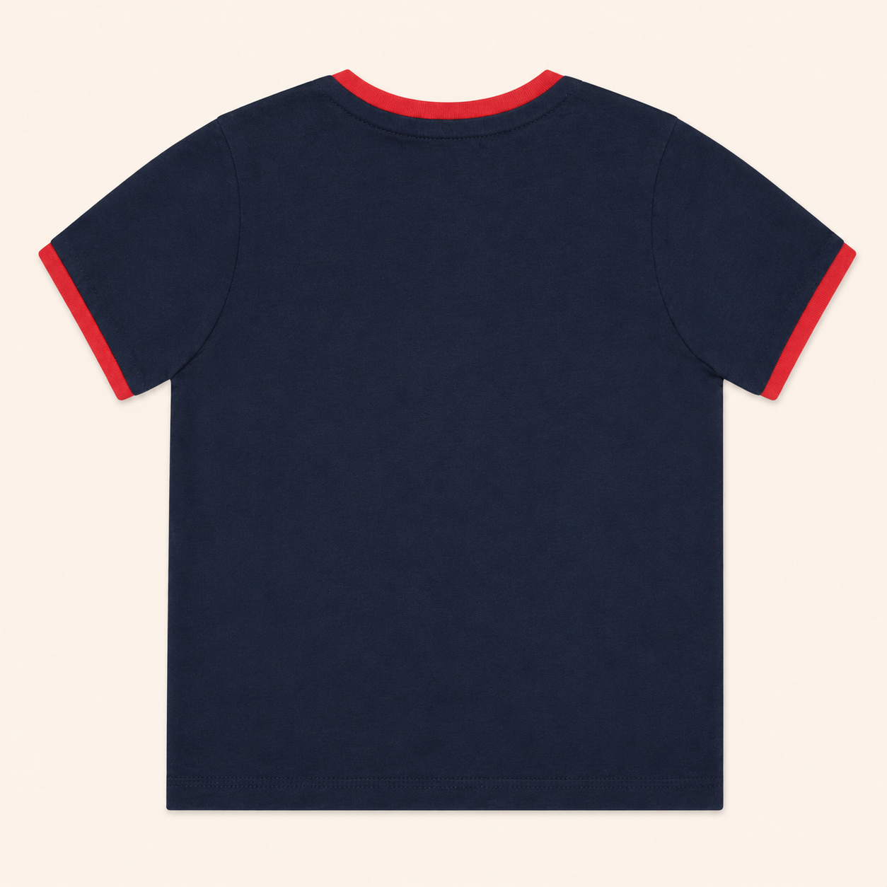 T-shirt Bébé Bleu Marine à Lettres Colorées - "Happy Rainbow"