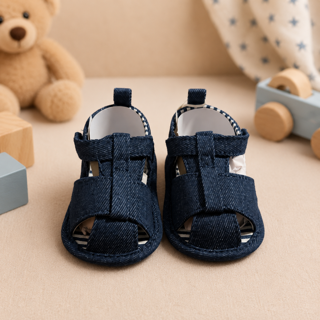 Sandales Premiers Pas en Toile Denim - Primigi