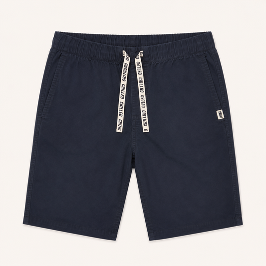 Bermuda en Toile Marine à Cordon Imprimé - Garçon