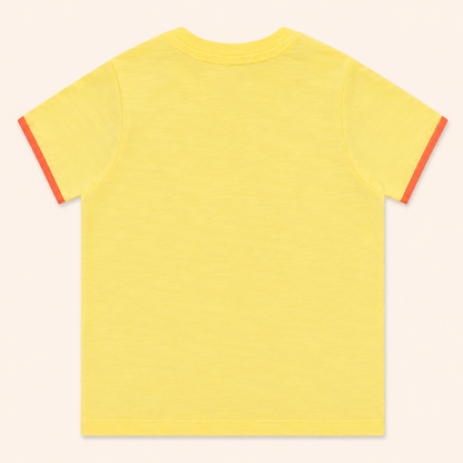 T-shirt Bébé Jaune Motif Arc-en-Ciel - "Smiley Baby"