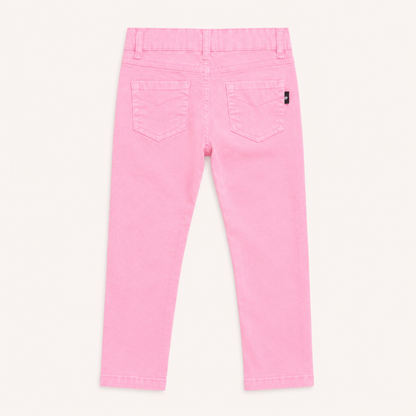 Jean couleur rose bubblegum coupe droite pour fille Canada House