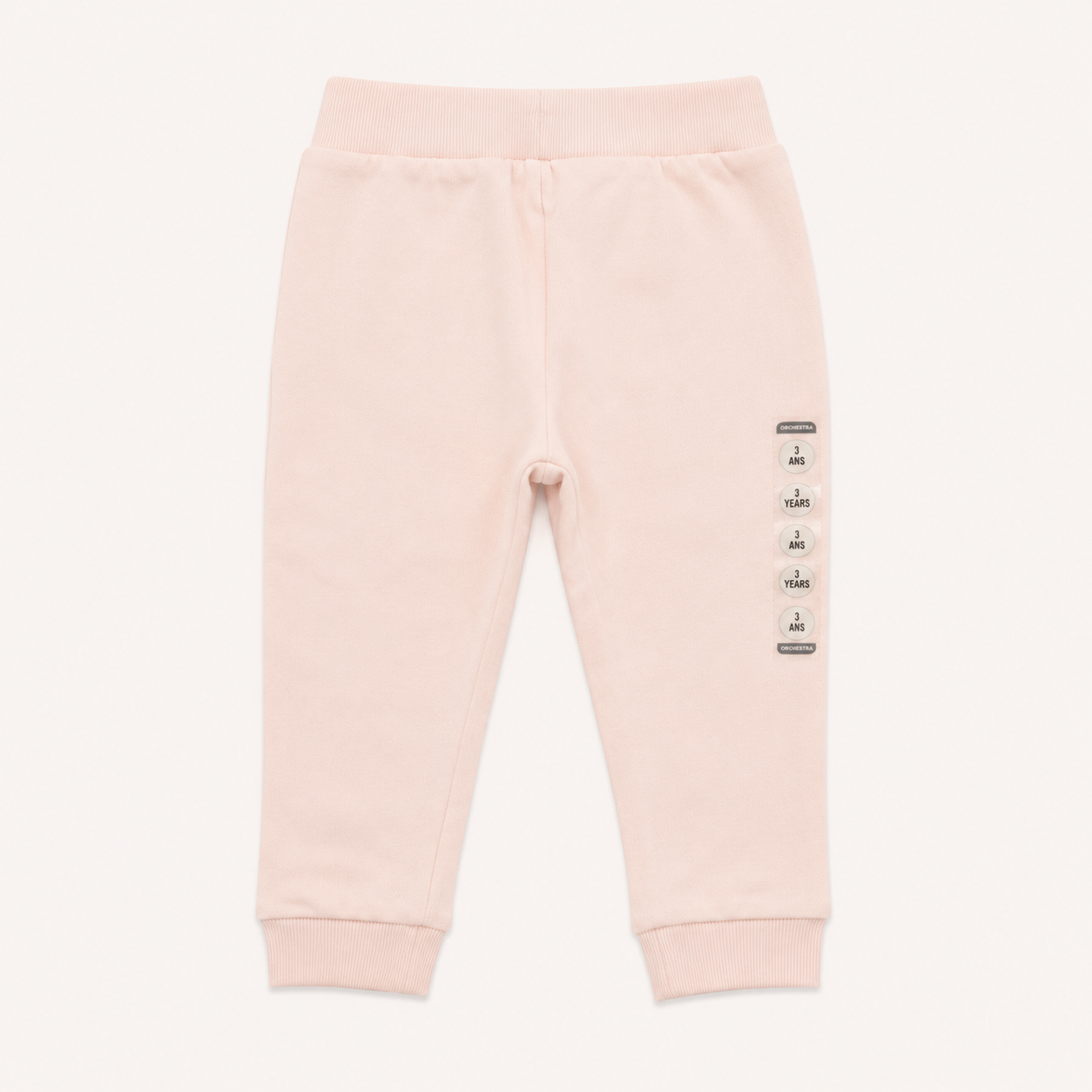 Pantalon de Jogging Rose Pâle en Molleton - Fille