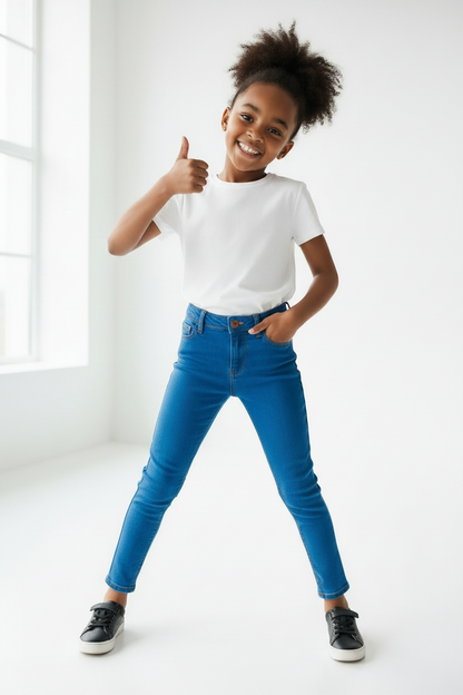 Jean denim skinny fille