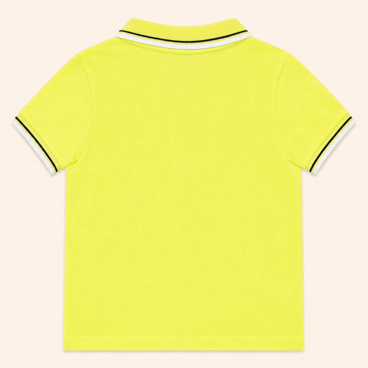 Polo Bébé Vert Néon à Motif Palmier - "ORC"