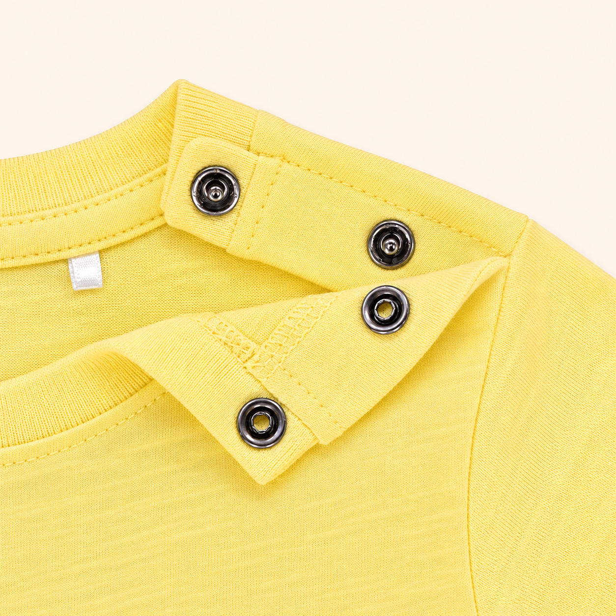 T-shirt Bébé Jaune Motif Arc-en-Ciel - "Smiley Baby"