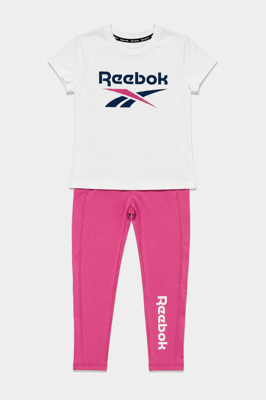 Ensemble Reebok Fille T-shirt et Legging Rose
