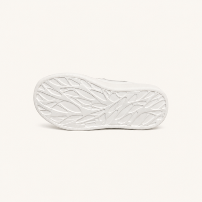 Baskets blanches à scratch enfants "Ten" Legea – Blanc & Gris