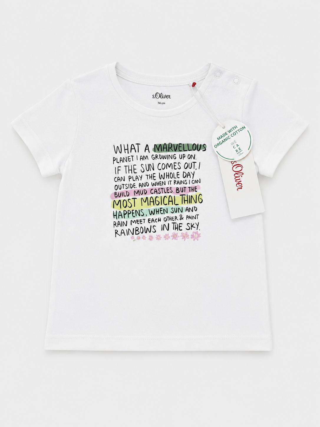 T-shirt blanc imprimé