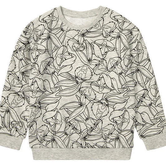 Sweat-shirt Gris Looney Tunes à Motif Bugs Bunny