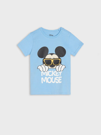 Ensemble d'Été Disney Mickey Mouse 2 Pièces – T-shirt & Short Rayé