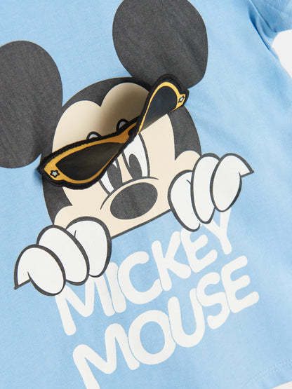 Ensemble d'Été Disney Mickey Mouse 2 Pièces – T-shirt & Short Rayé