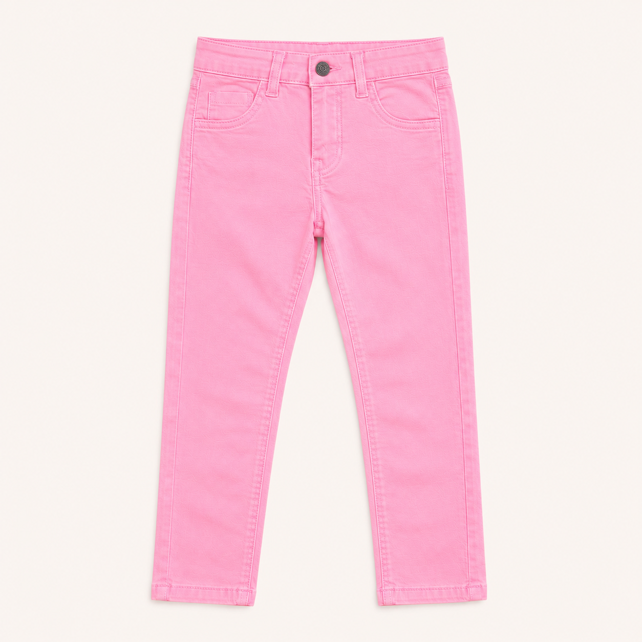 Jean couleur rose bubblegum coupe droite pour fille Canada House