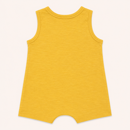 Barboteuse sans manches jaune moutarde - Bébé - Yatsi