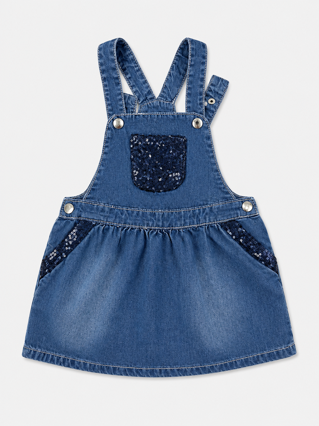 Robe salopette denim