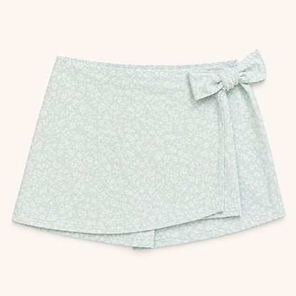 Short-jupe vert d'eau imprimé fleuri - Fille - Canada House