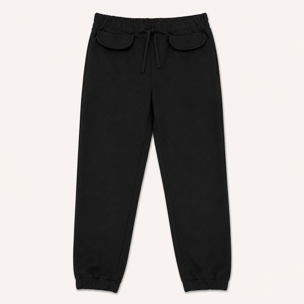 Pantalon de Jogging Noir en Molleton - Enfant