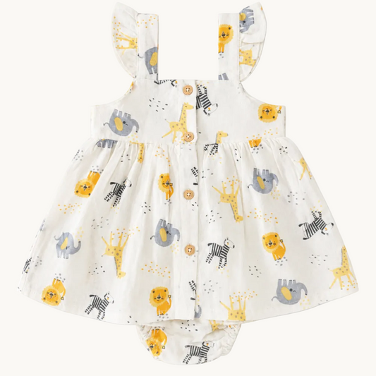 Robe fille motifs Safari