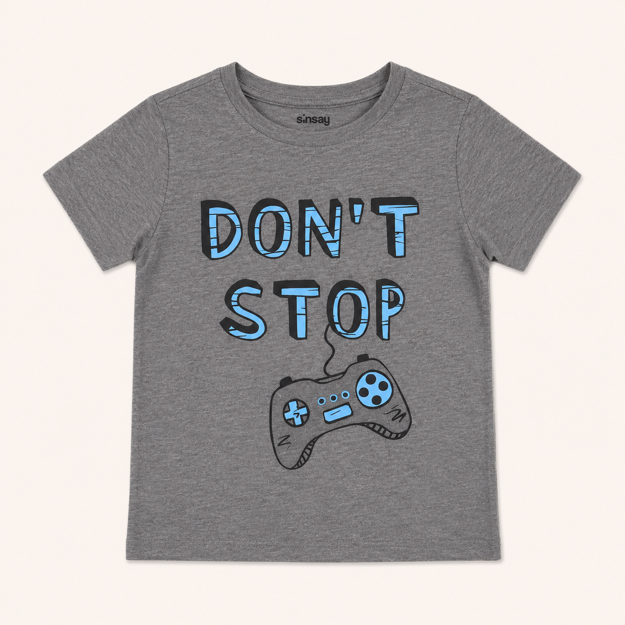 T-shirt Sinsay Gaming « Don't Stop » Enfant