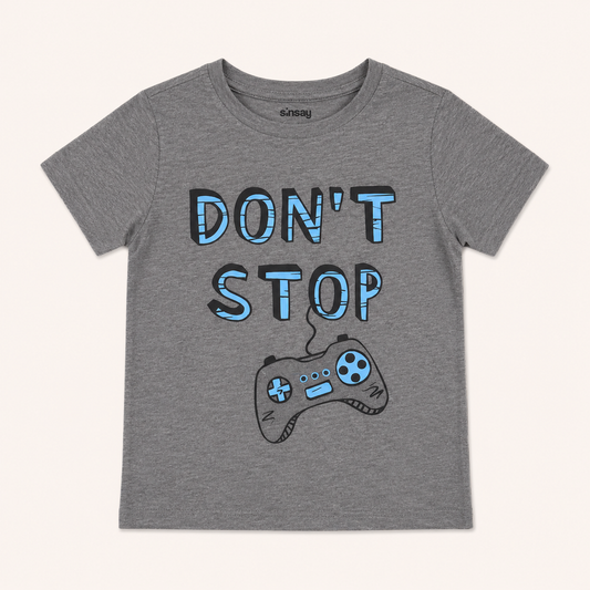 T-shirt Sinsay Gaming « Don't Stop » Enfant