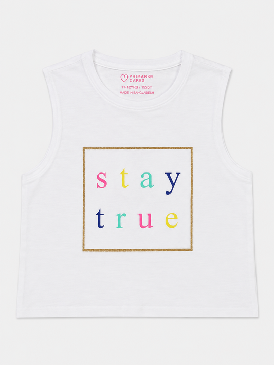 T-shirt sans manches Fille